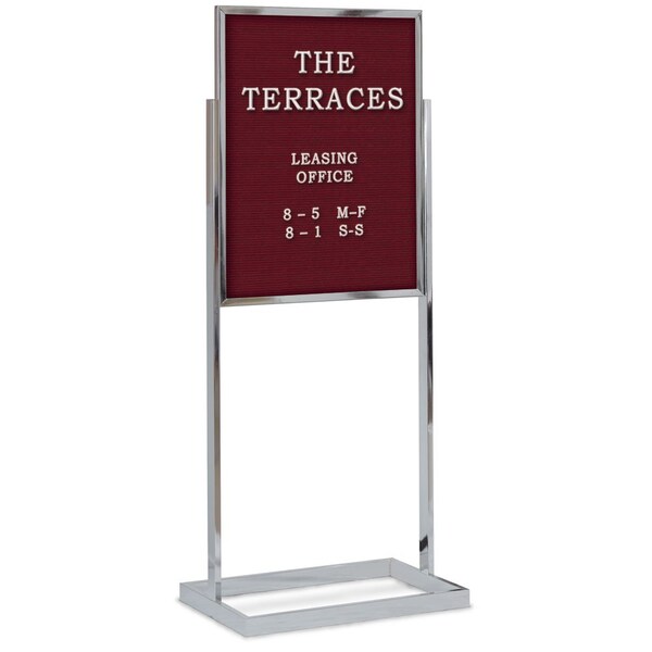 Sliding Door Indoor Enclosed Corkboard, 4